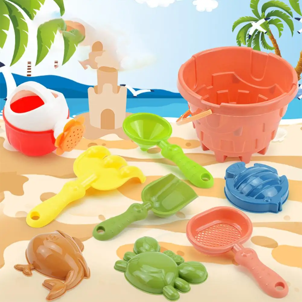 

9 Pcs Beach Sand Toy Set Outdoor Summer Game Children Gift For Kids Toddlers Boys Girls