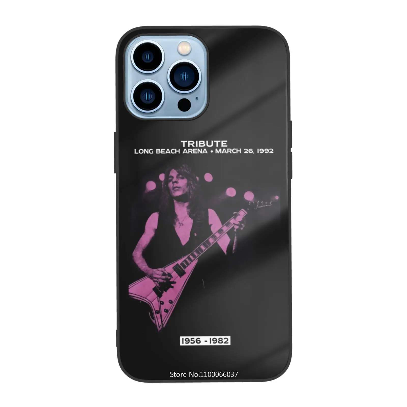 1992 черный чехол из закаленного стекла с принтом Рэнди роадс для iPhone 13 12 Mini Pro Max |