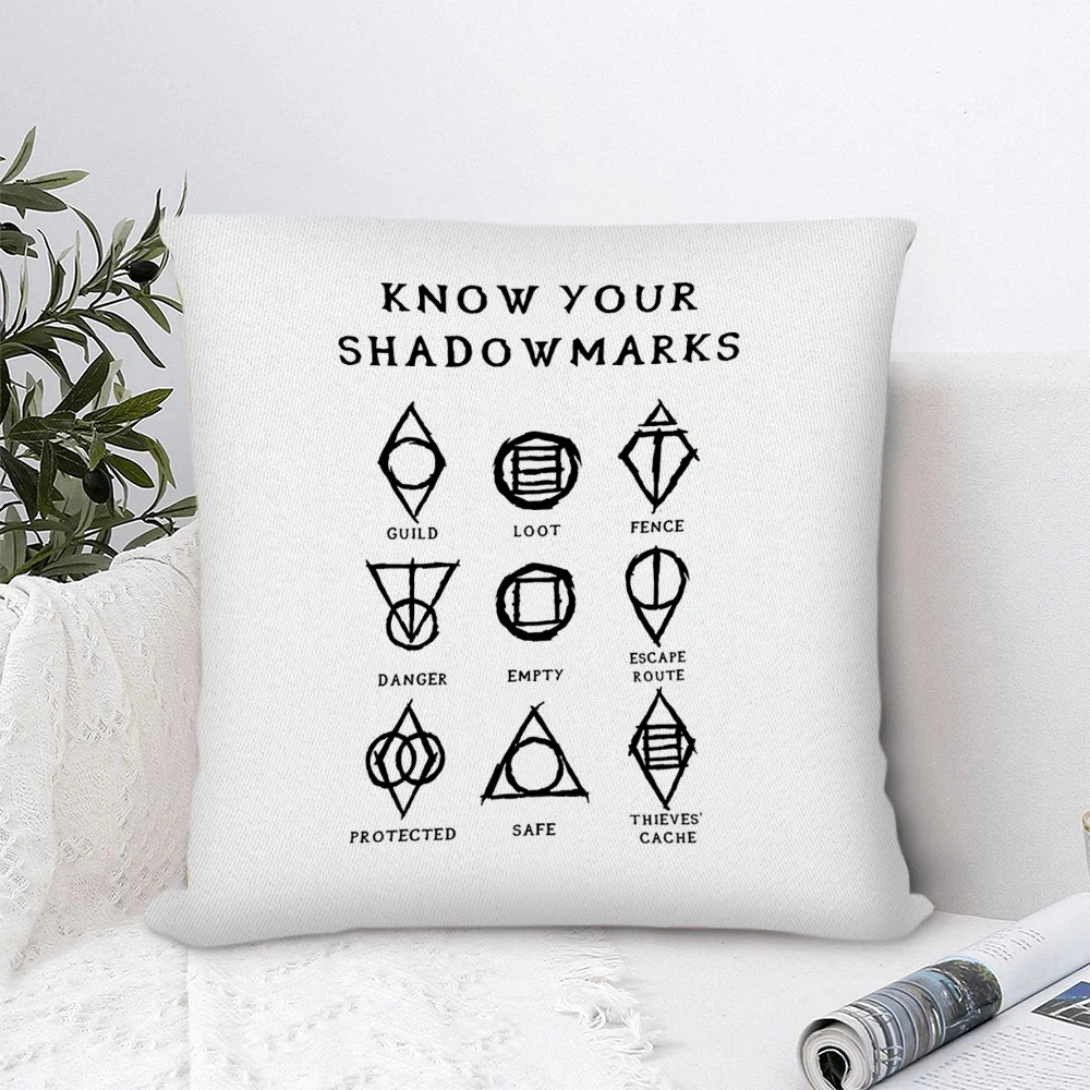 

Know Your Shadowmarks Polyester Pillow Cover Decorative Pillows for Sofa Bedroom Pillow Cases Home Decor Cushion Covers 45*45cm