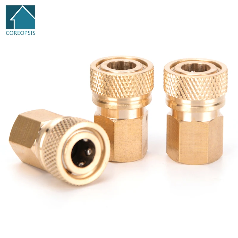

8mm Air Refilling Coupler Sockets Copper Fittings M10x1 Thread Female Quick Disconnect PCP Paintball Pneumatic 3pcs/set