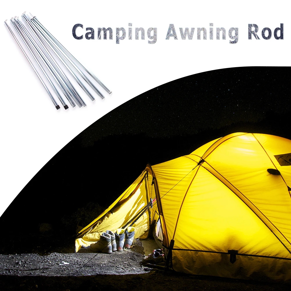 

Tent Foyer Bracket Outdoor Tent Canopy Pole Bracket 2 Meters Long Plated Iron Awning Frames Kit Tent Pole Bars