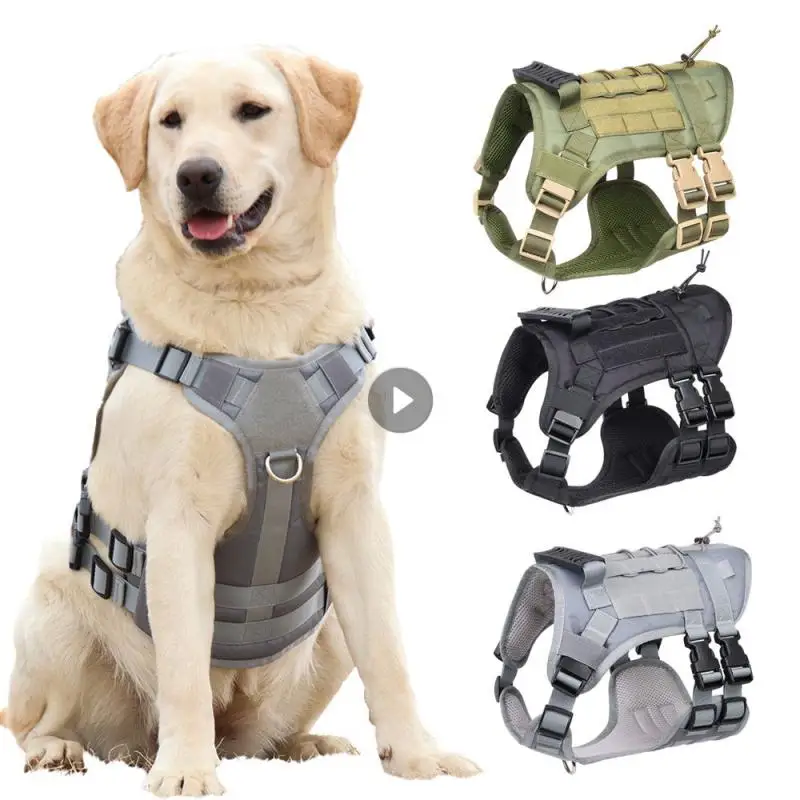 

Tactical Dog Harness Military Training K9 Dog Harness For Medium Large Dogs German Shepherd No Pull Patrol Quick Release Vest