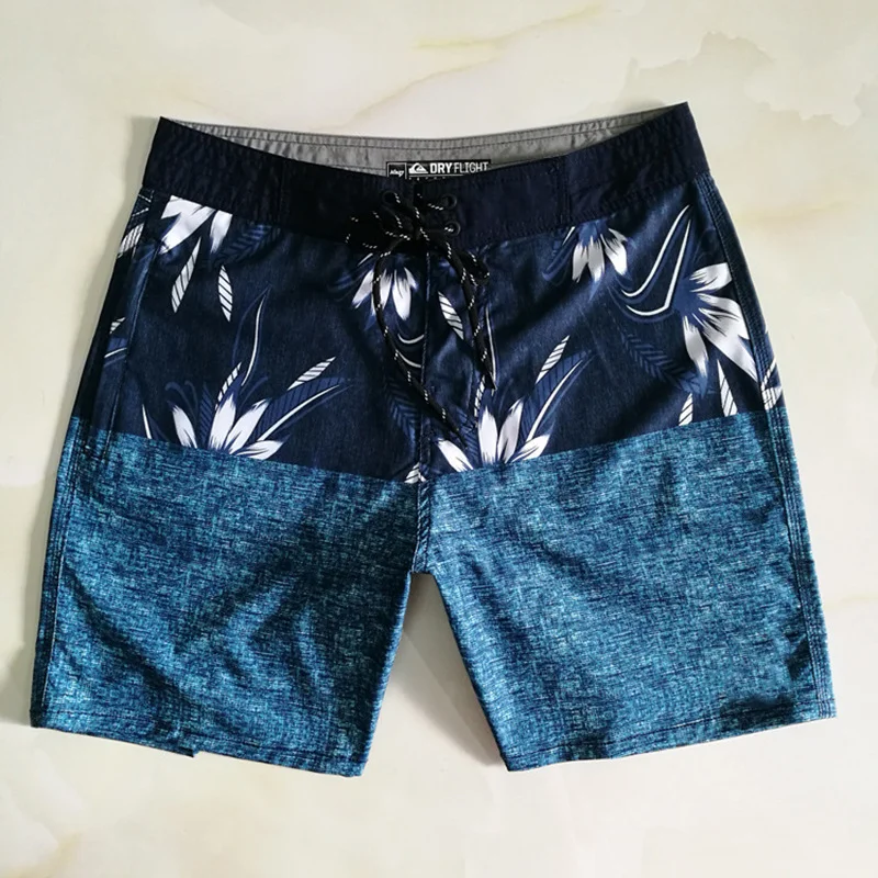 

Waterproof 4-Way Elasticity BoardShorts For Men Classic Brand New Bermuda Beach Pants Quick-dry Surf Shorts Beach Pants