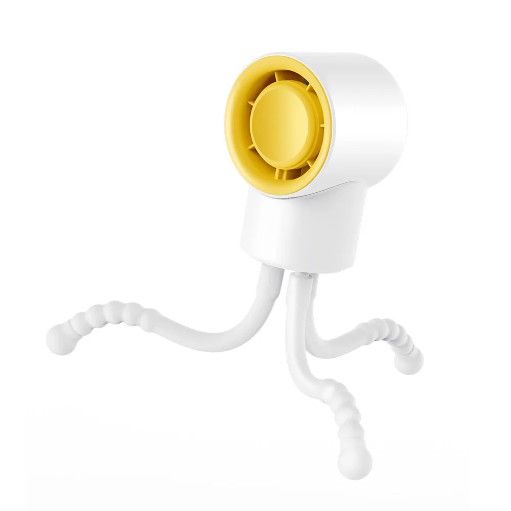 Портативный мини-вентилятор на коляску Трипод с аккумулятором 3 скорости