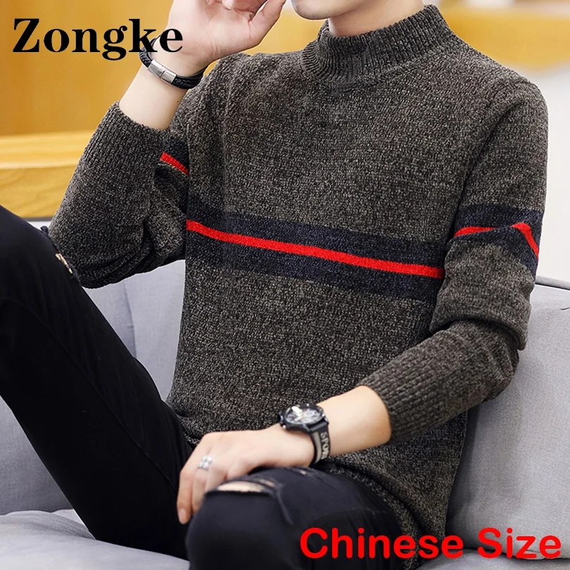 

Zongke дизайнерский мужской свитер, винтажные осенние свитера для мужчин, дизайнерская одежда, пуловер, Мужская зимняя одежда 2XL 2022, осенняя Но...
