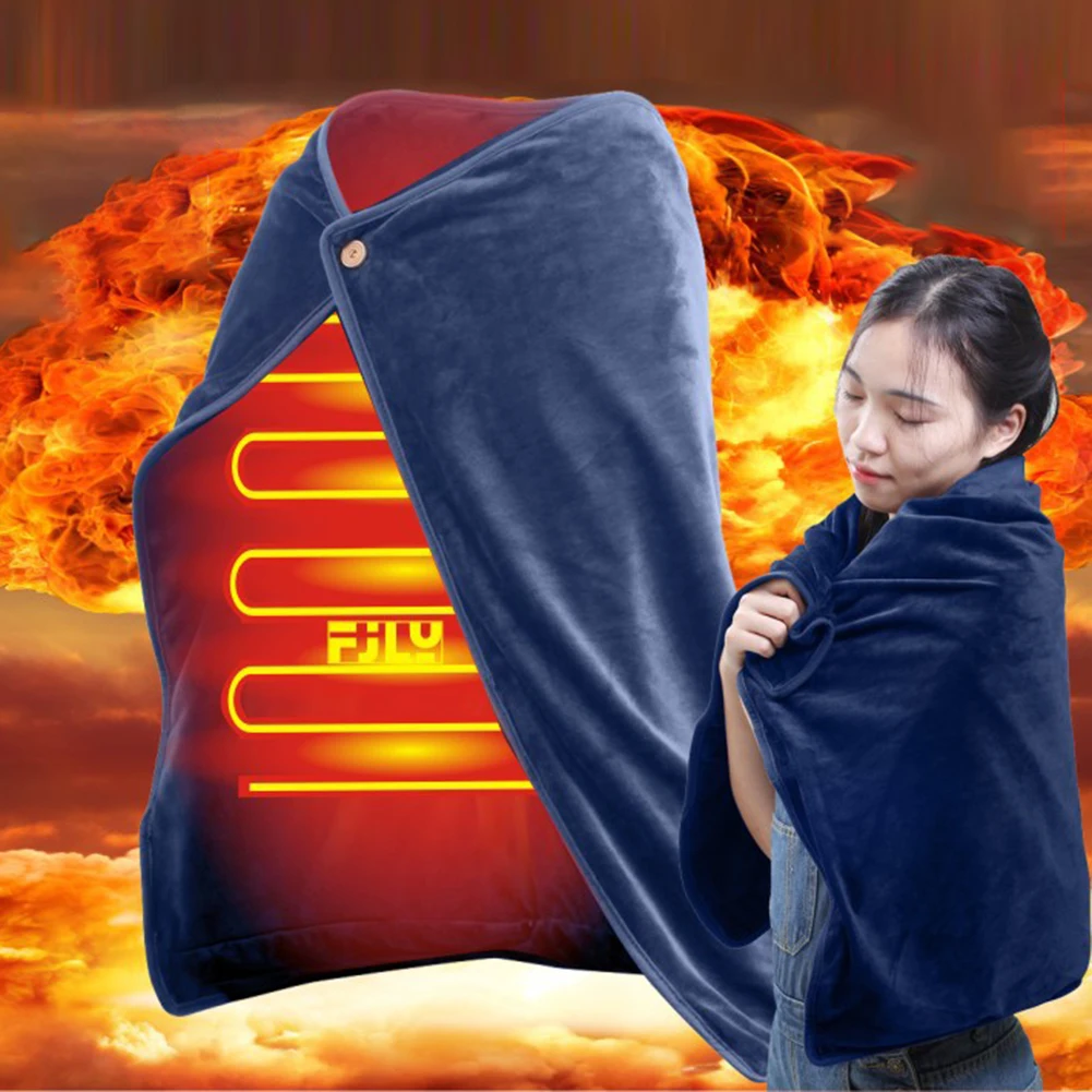 

Unisex Electric Heating Blanket Household Supplies Blanket Multi-function USB Soft Skin Friendly for Home Sofa Bed Seat Office