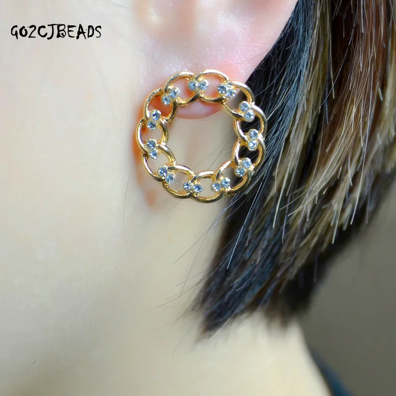 2022 модные серьги-гвоздики женские циркониевые новые трендовые корейские серьги