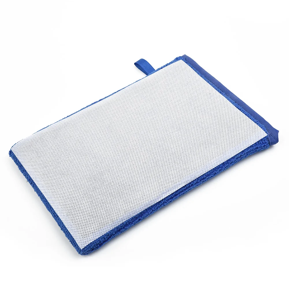 Towel Cloth Car Wash Gloves Practical 1X 22.5*15.5cm Detailing Cleaning Microfiber + Clay Bar Approx. 22.5*15.5cm Blue