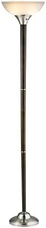 

7500-01 Transitional Two Light Floor Lamp from Aries Collection in Black Finish, 73