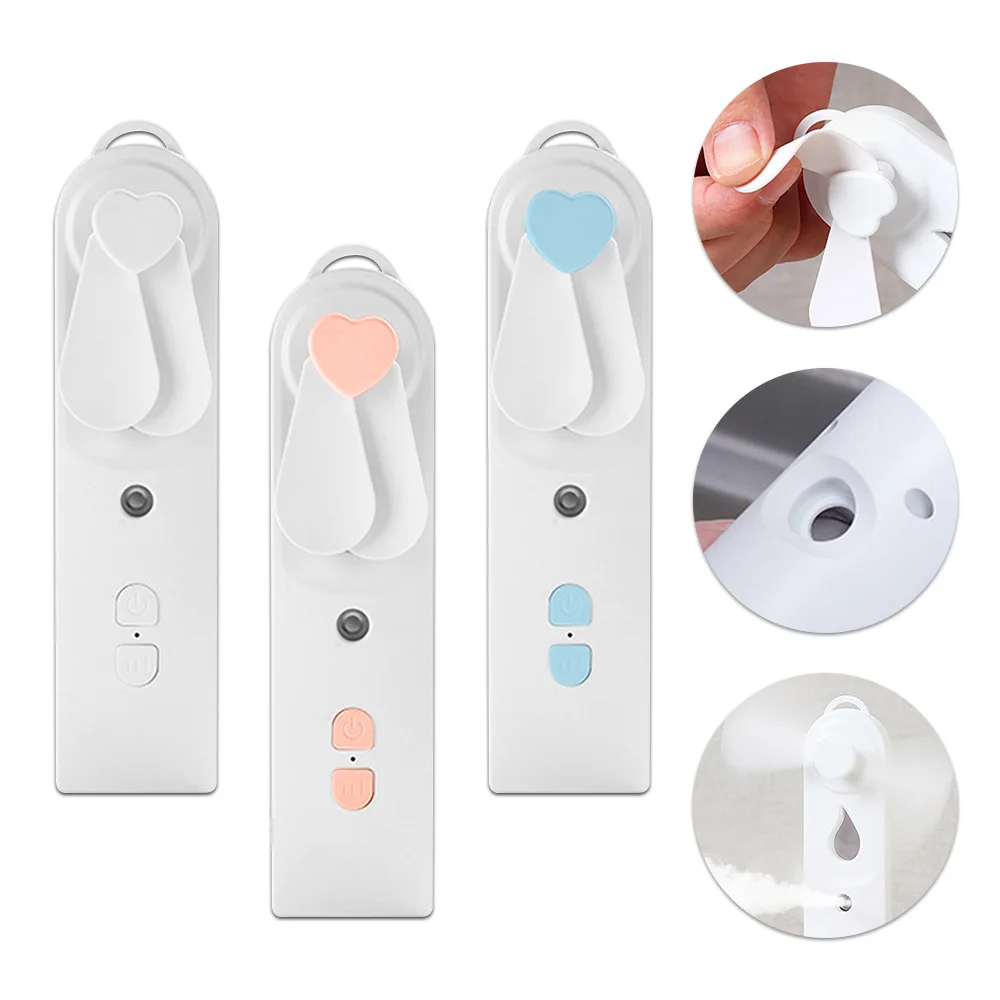 

Портативный мини-вентилятор с бесшумным воздушным охлаждением, ручной вентилятор, водяной небулайзер, нанораспылитель, увлажняющий перезаряжаемый паровой увлажнитель для лица