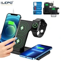 ilepo fast wireless charger 5 in 1 qi charging dock station for iphone 13 12 11 pro xs max xr apple watch 7 6 5 airpods pro