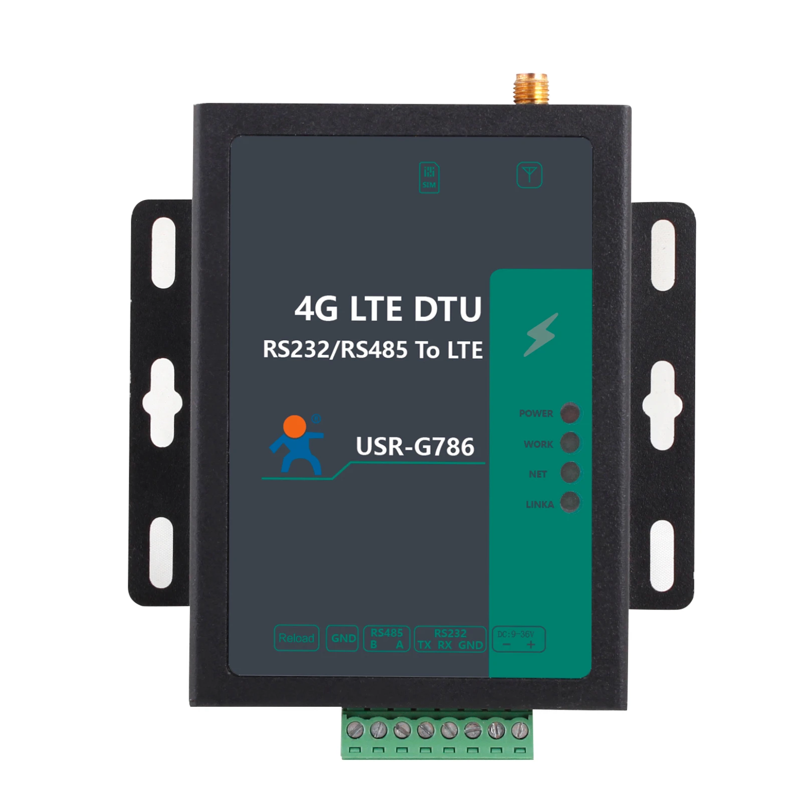 

G786-G industrial cellular modem 4G LTE RS232 or RS485 port