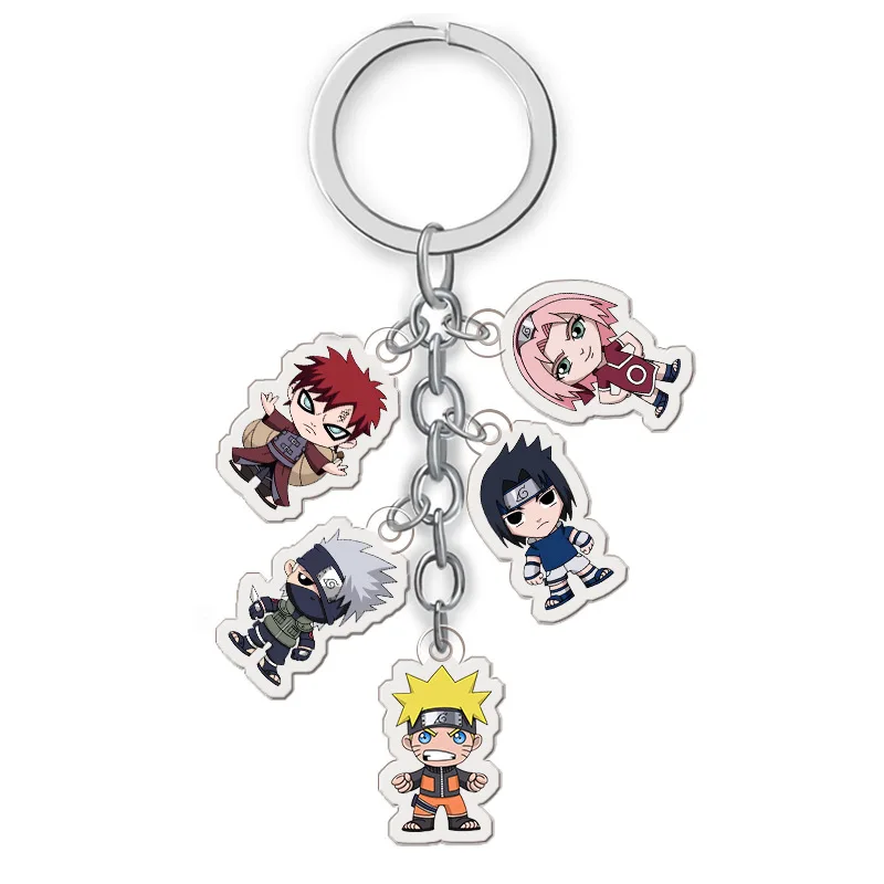 

Naruto Anime Character Cartoon Acrylic Double-sided Transparent Keychain Car Bag Ornament Children's ToyCollection Gift Ornament