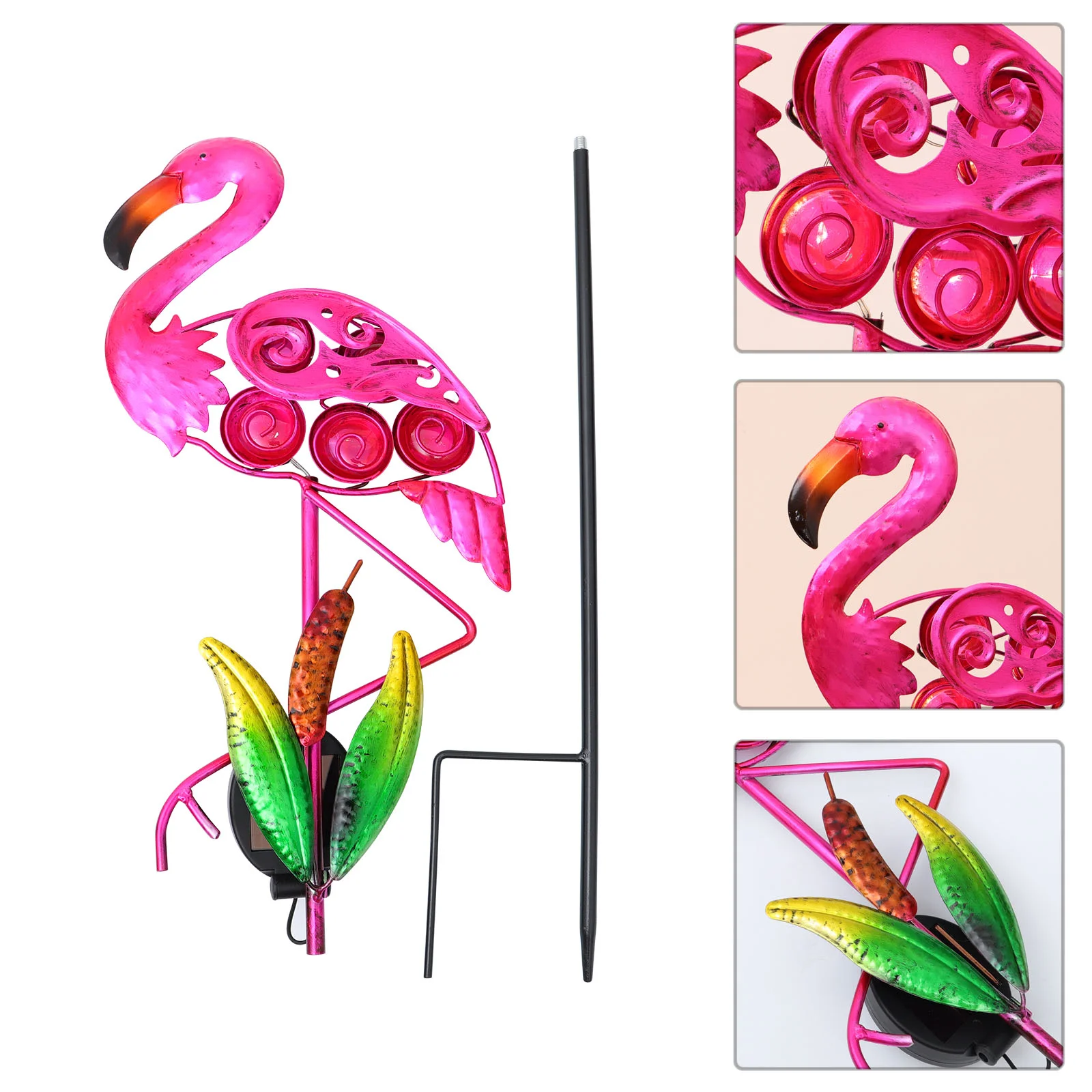 

1pc Decorative Lamp Solar Power Light Design Stick Lamp for Yard Outdoor