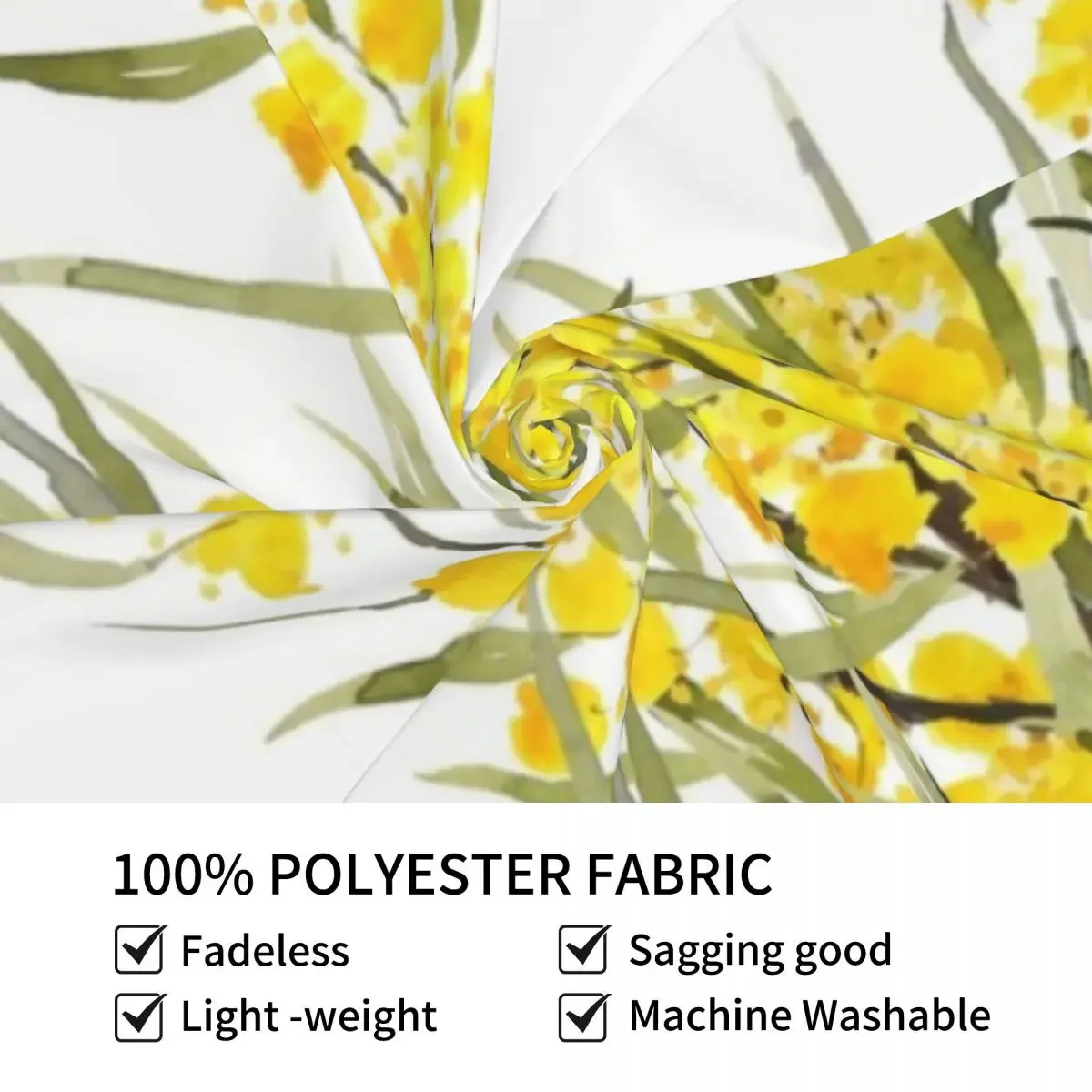 Золотой гобелен с цветочным принтом