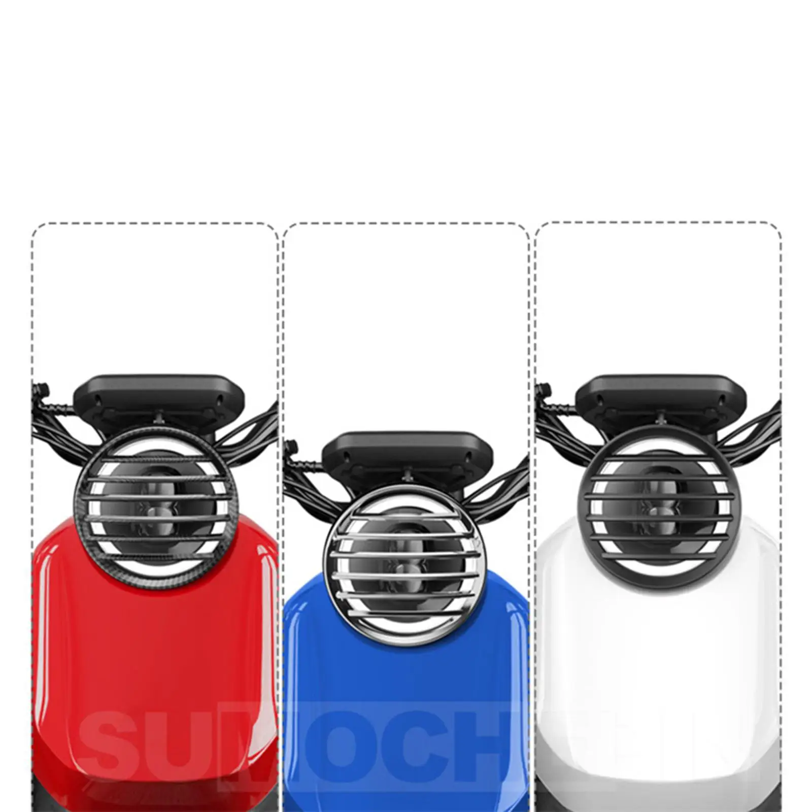 

Motorcycle Headlight Grill Cover Lampshade for Round 14cm Light Stable Performance Vehicle Spare Parts Convenient Installation