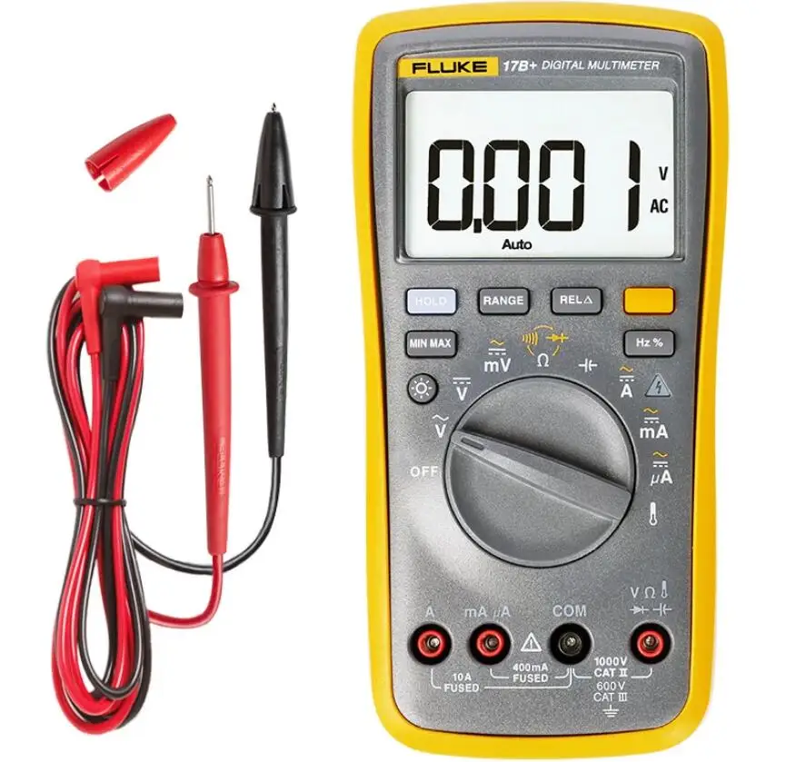 

Hot Sales Fluke 15B+ 17B+ Fluke 15B/17B MAX Fluke 15B/ 17B MAX KIT 4000 counts 1000V Digital multimeter