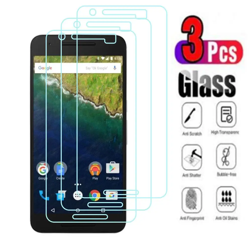 

3Pcs 9H Protective Tempered Glass For Google Nexus 6P 5.7 inch Huawei Nexus6P Screen Protector Protection Cover Film
