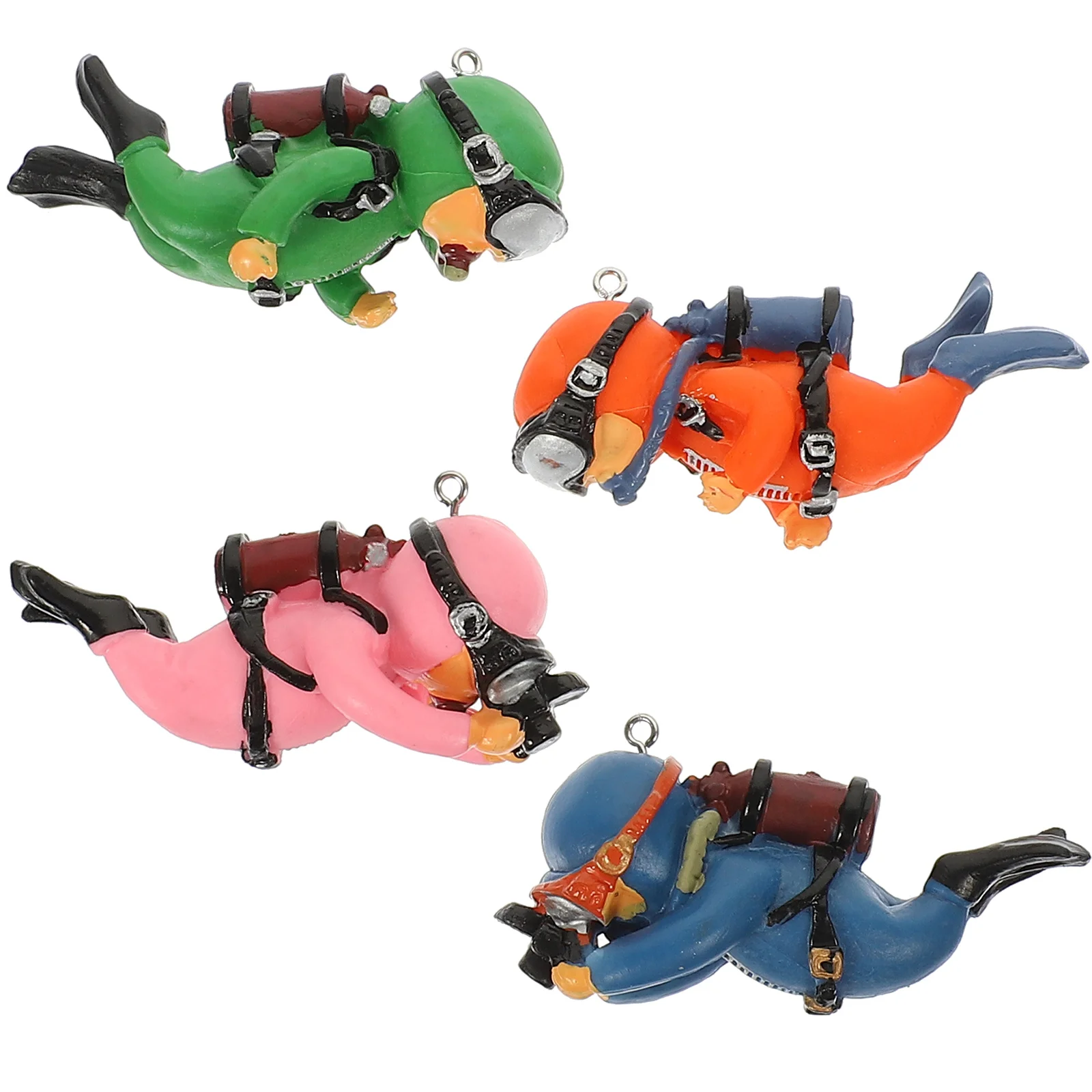 

Diver Aquarium Floating Ornament Resin Tank Fish Figurines Model Decorations Figurine Decoration Party Cartoon Mini Statue Decor