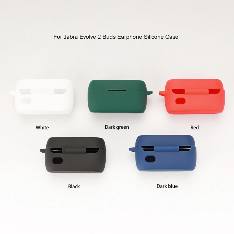 

Headphone Protective-Case Compatible for Evolve 2 Buds Cover Shockproof-Shell Washable Housing Anti Dust Silicone Sleeve