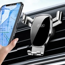 Car phone holder Air Vent Clip Mount Mobile Phone Holders Universal GPS Bracket Gravity Car Mobile Support  For IPhone 13 Xiaomi