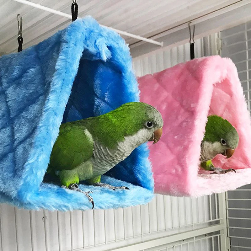 

Fashion Pet Bird Parrot Cages Warm Hammock Hut Tent Bed Hanging Cave for Sleeping and Hatching Bird Nest Bird Hammock
