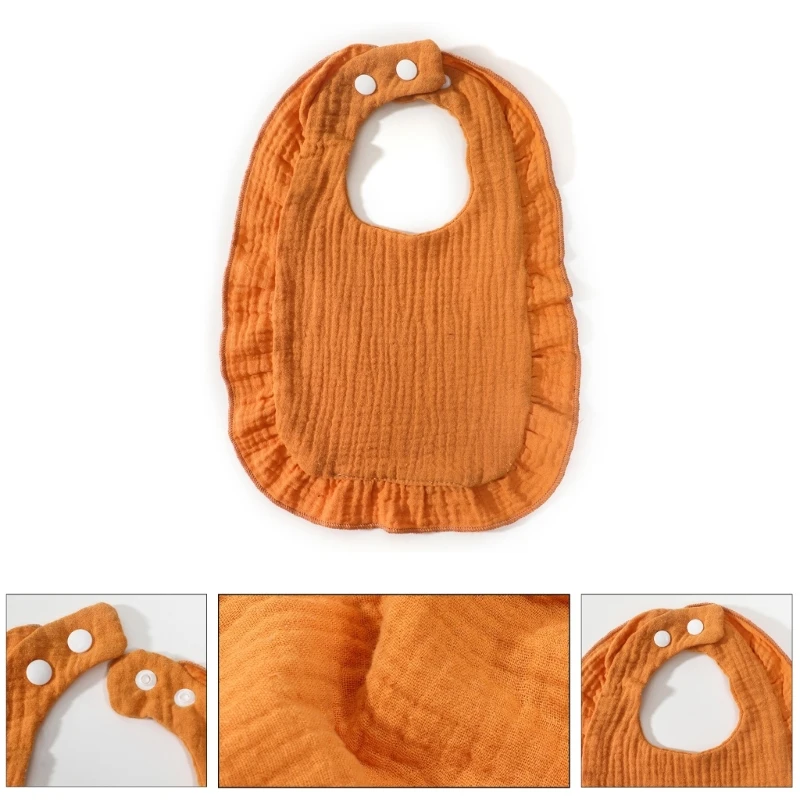 

N80C Baby Bibs 4-Layer Baby Drooling Bibs Soft & Absorbent Muslin Bibs for Teething