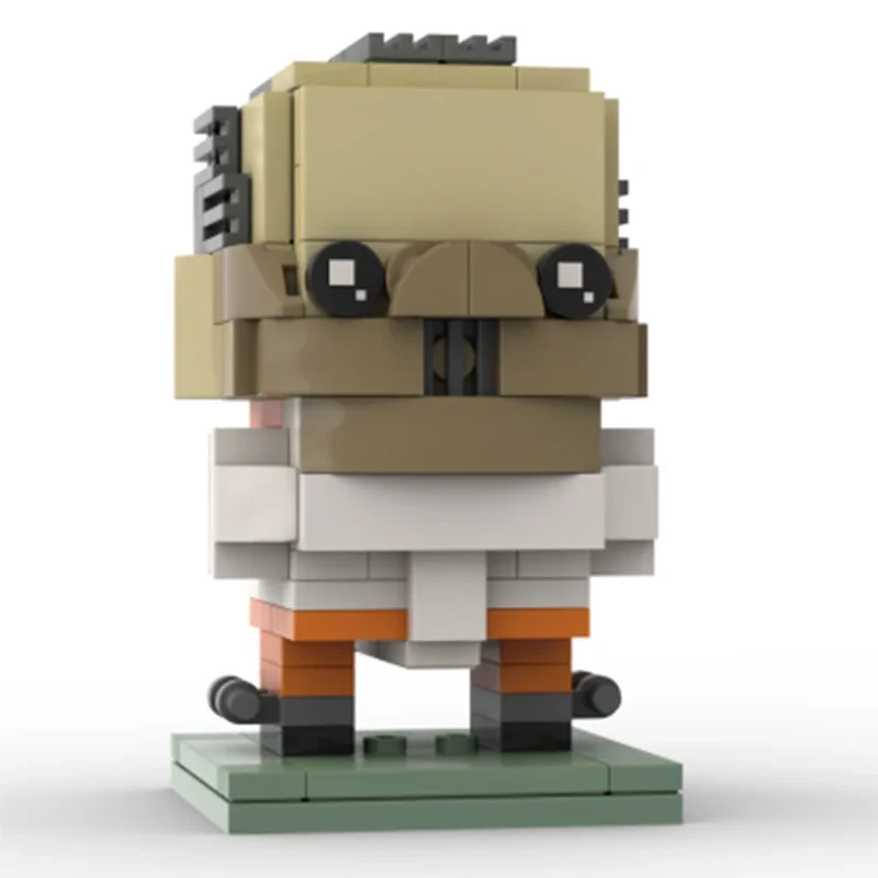 Фото Набор строительных блоков MOC «Ганнибал Лектер» Brickheadz, 207 деталей, праздничный подарок, креативное украшение для дома, модель для самостоятельной сборки для энтузиастов №2