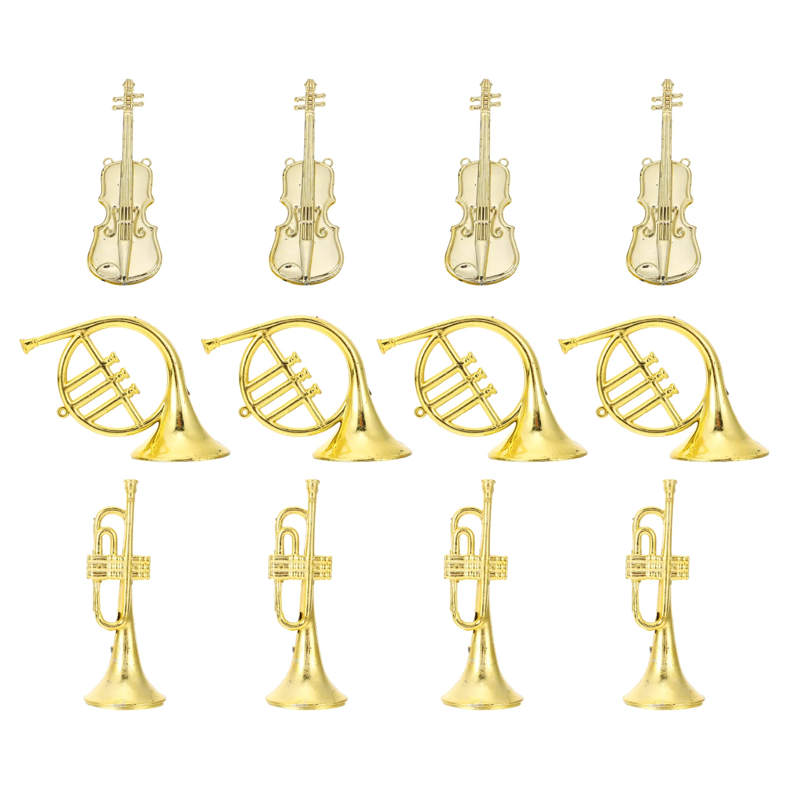 

Instrument Musical Decor Christmas Ornaments Xmas Tree Pendants Festival Home Trumpet Saxophone Violin