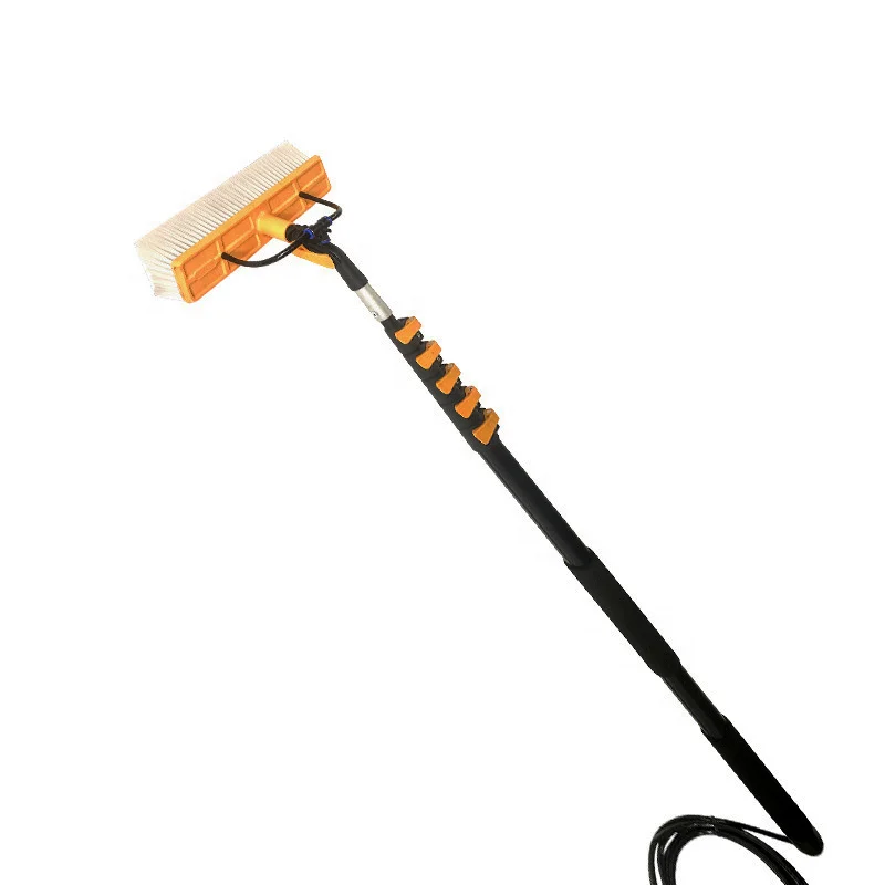 Ручная вращающаяся телескопическая щетка для мытья солнечных панелей из