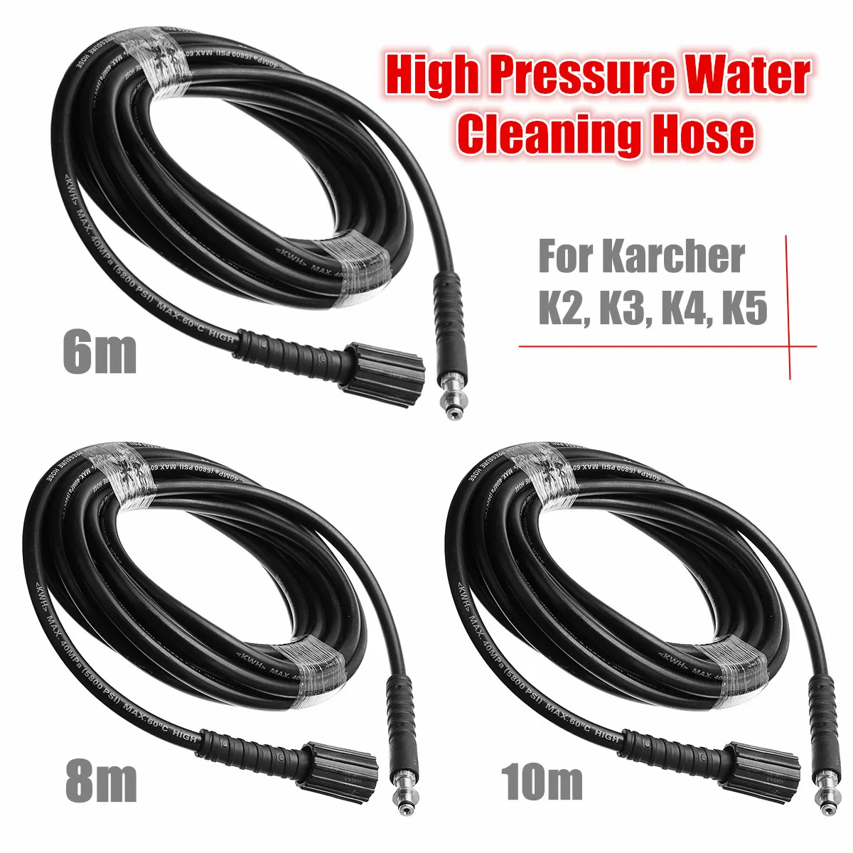 

5/8/10M Pressure Washer Sewer Drain Hose Pipe Cleaner For Karcher K2 K3 K4 K5 High Pressure Washer