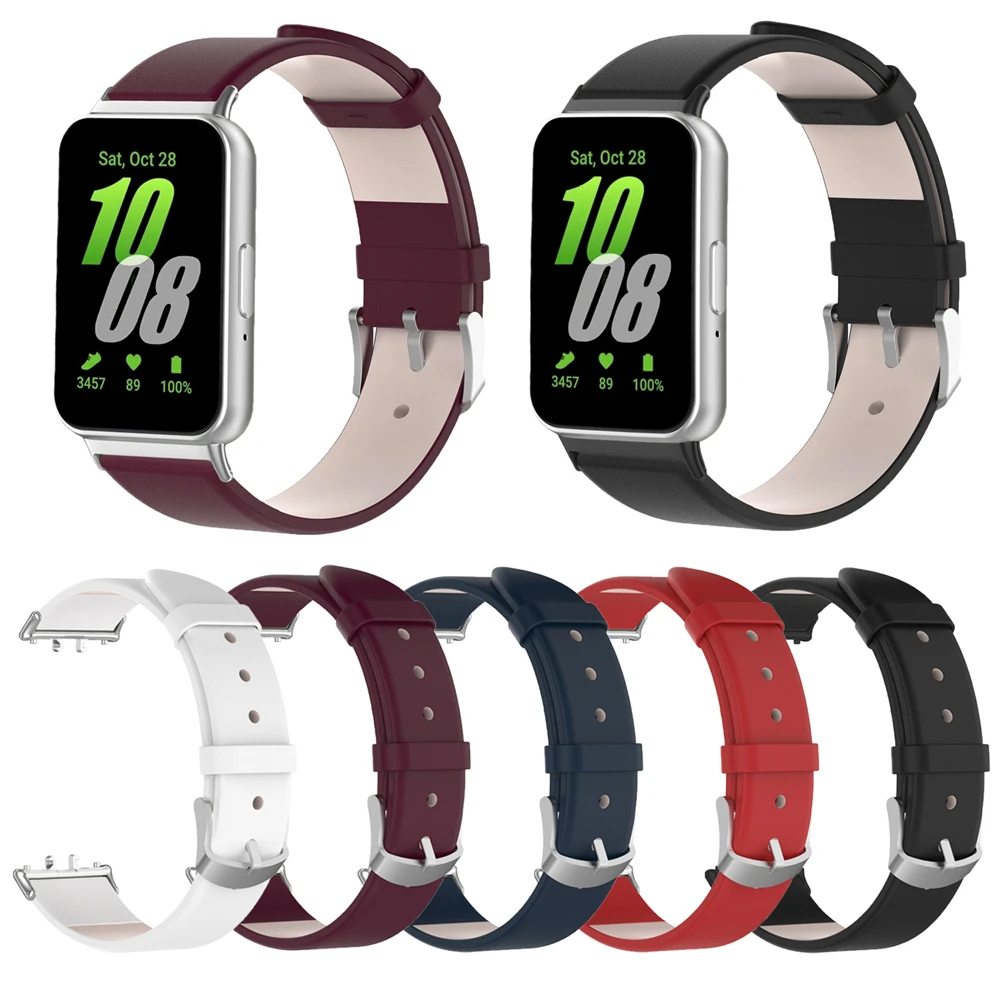 Кожаный ремешок для смарт-часов Samsung Galaxy Fit3 аксессуары часов