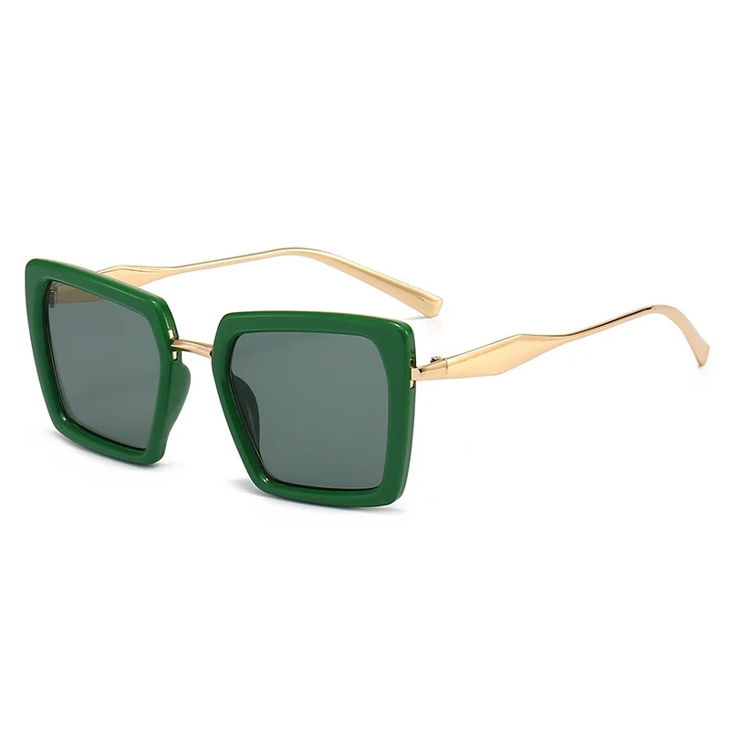

New Women Square Sunglasses Luxury Brand Designer Female Green Blue Sun Glasses Vintage Eyewear Black Shades UV400 Oculus