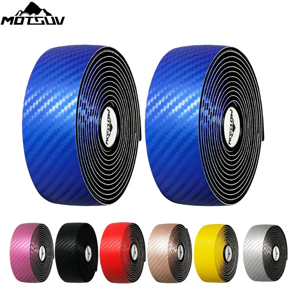 Handlebar Tape Carbon/camouflage Anti-slip Damping Cycling Road Bike Handle Belt Wraps With Bar End Plugs