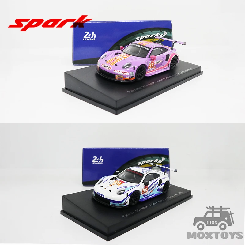 

Модель автомобиля под давлением Spark 1:64 911 RSR № 56 /57 Team Project 1 24H Le Mans 2020