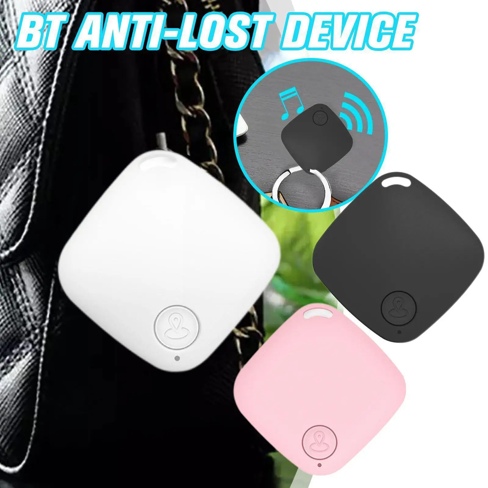 

1PC Mini Tracking Device Air Tag Key Child Finder Pet Tracker Smart Bluetooth Vehicle Location Pet Lost Tracker Car Tracker F7F1