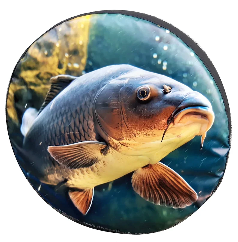 

Fish 15" 16" 17" Made With Your Size Soft Spare Wheel Tire Cover
