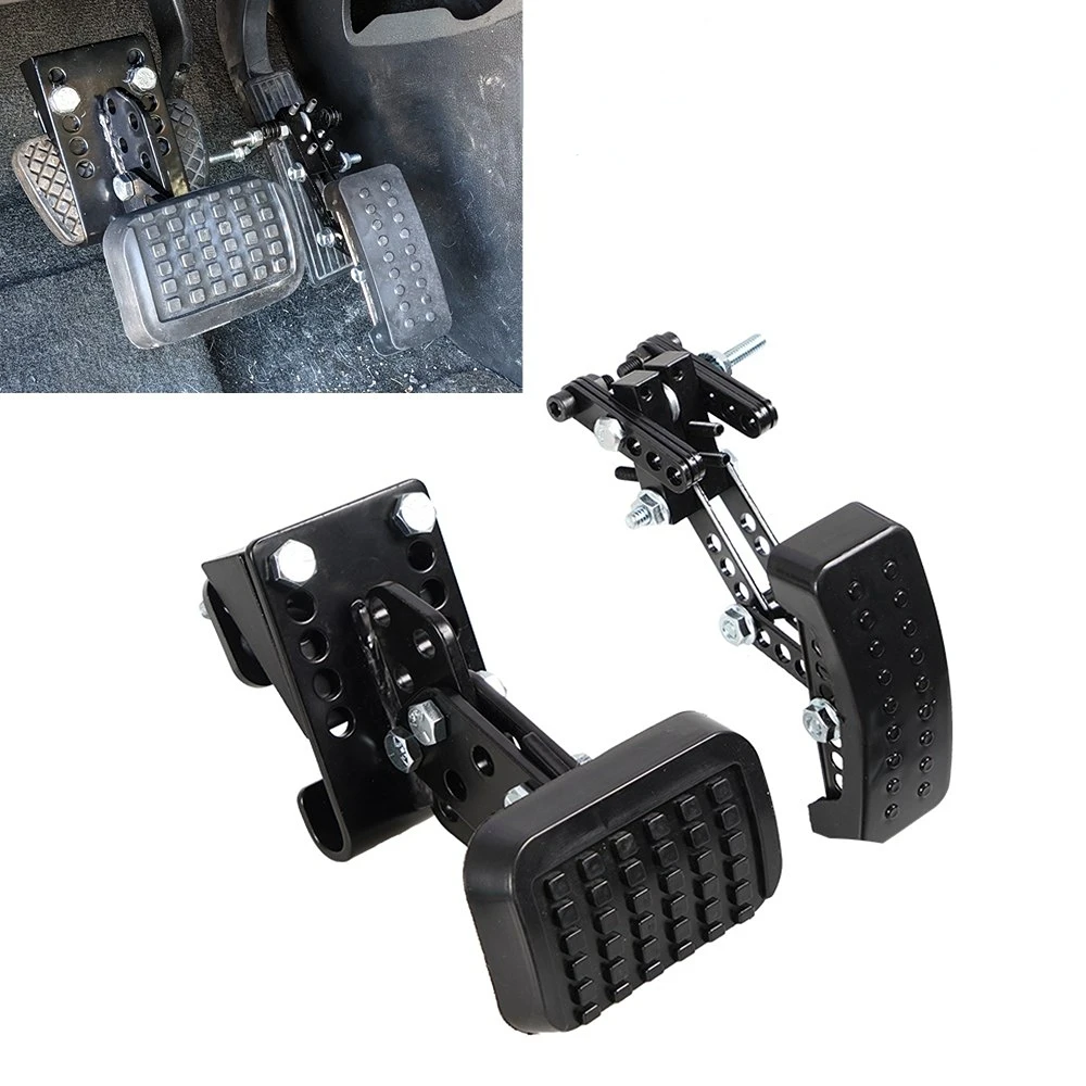 

2Pcs Gas and Brake Pedal Extenders for Short Drivers People Kart Ride on Toys Driving Cars Easy to install Car Accessories