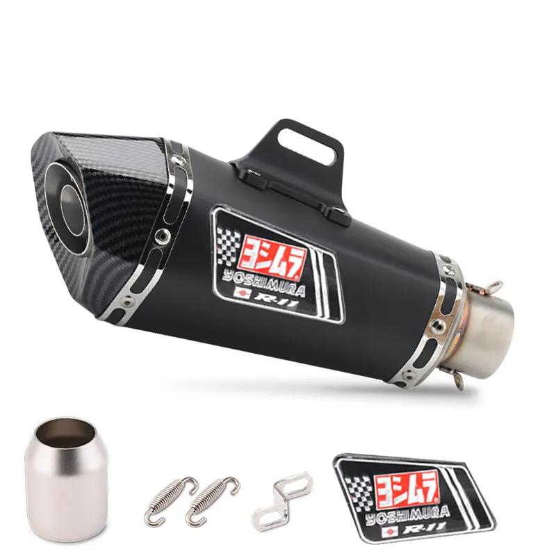 Universal Motorcycle Yoshimura Motocross Exhaust Muffler Escape Moto For ATV FZ1 R6 R3 ZX6R ZX10 Z400 GSXR1000 K7 K8 K11 |
