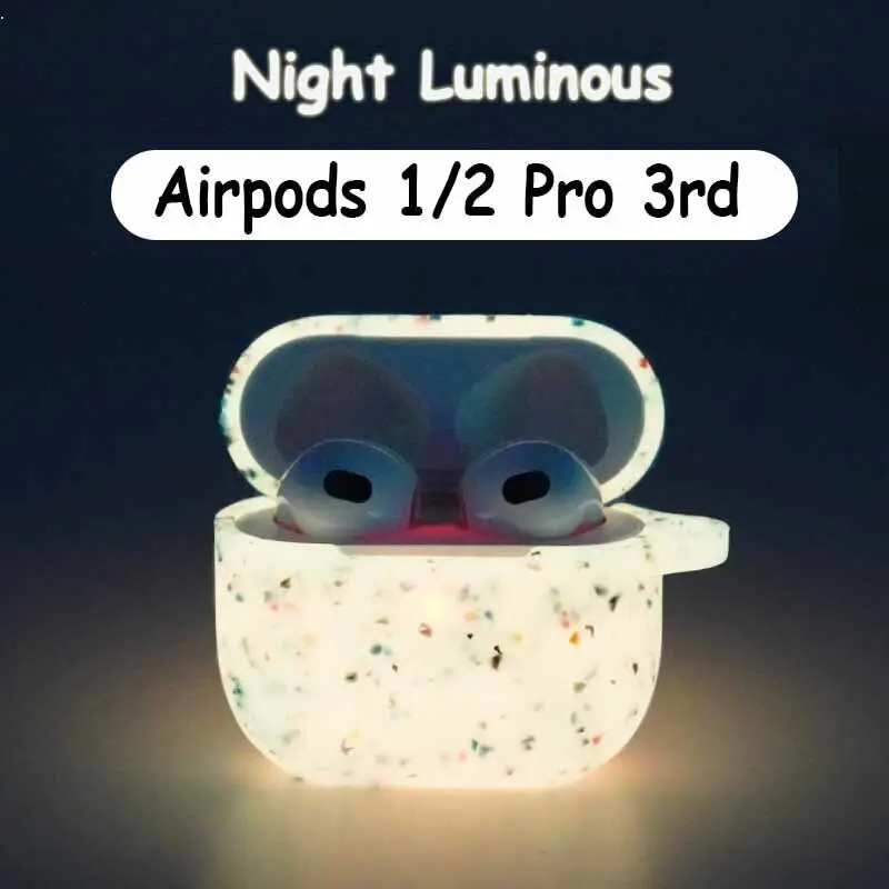 

Luminous Earphone Case Silicone Soft Earphone Cover for Apple Airpods Pro 2 Case for Airpods 3 3rd Generation Air Pod 2 1 Case