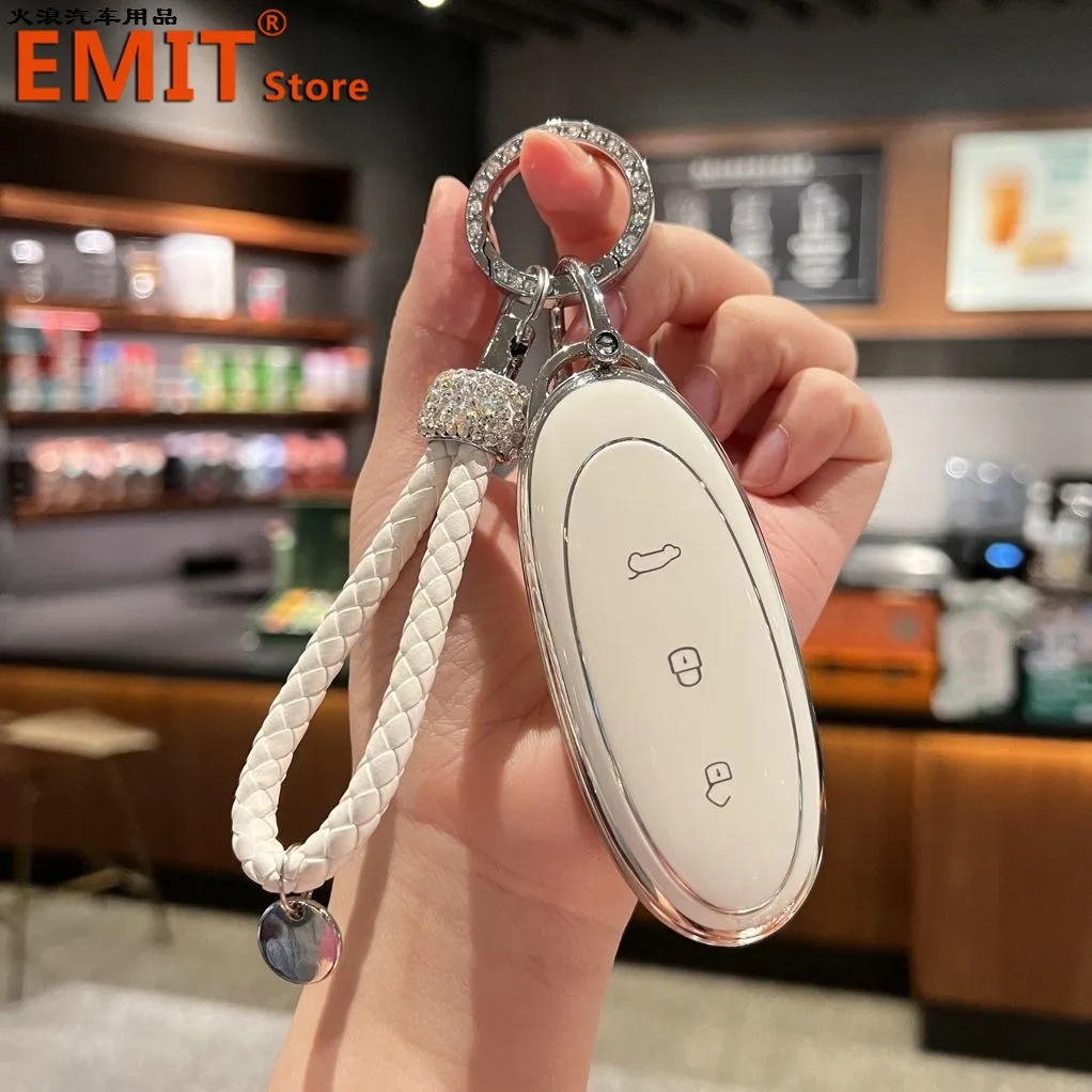 

Чехол для автомобильного ключа для Dongfeng NAMMI 01 2024 2025, новый автомобильный Стайлинг, удаленное украшение, держатель для ключей, аксессуары