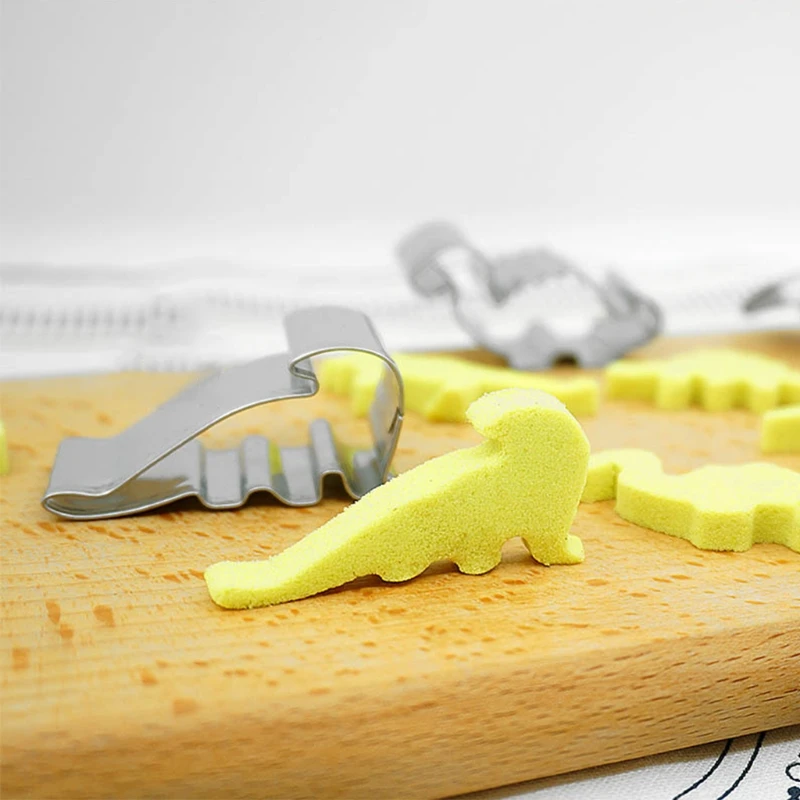 

6Pcs Hot Stainless Steel Dinosaur Animal Baking Biscuit Cookie Cutter Cake Mold