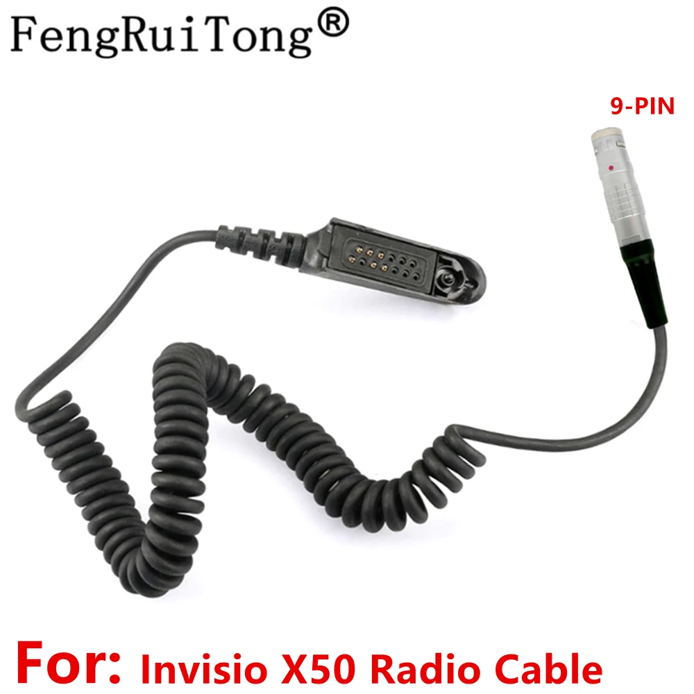 Radio Cable APX to lemo 9pin for Invisio X50 ptt for Motorola GP140 GP328 GP338 GP340 HT750 HT1250 PRO515 Invisio X50 Cable