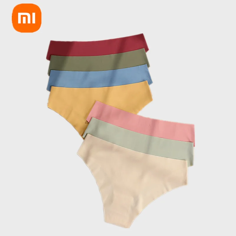 

Xiaomi mijia women's ice silk seamless solid color underwear mid-waist skin-friendly breathable quick-drying yoga sports briefs
