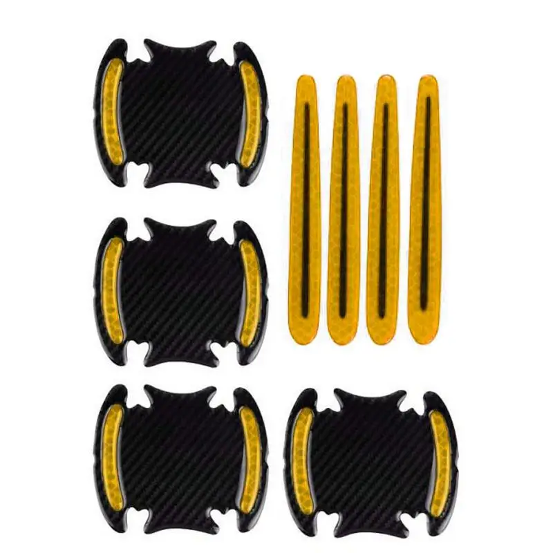 

8 шт., автомобильные светоотражающие наклейки на дверную ручку