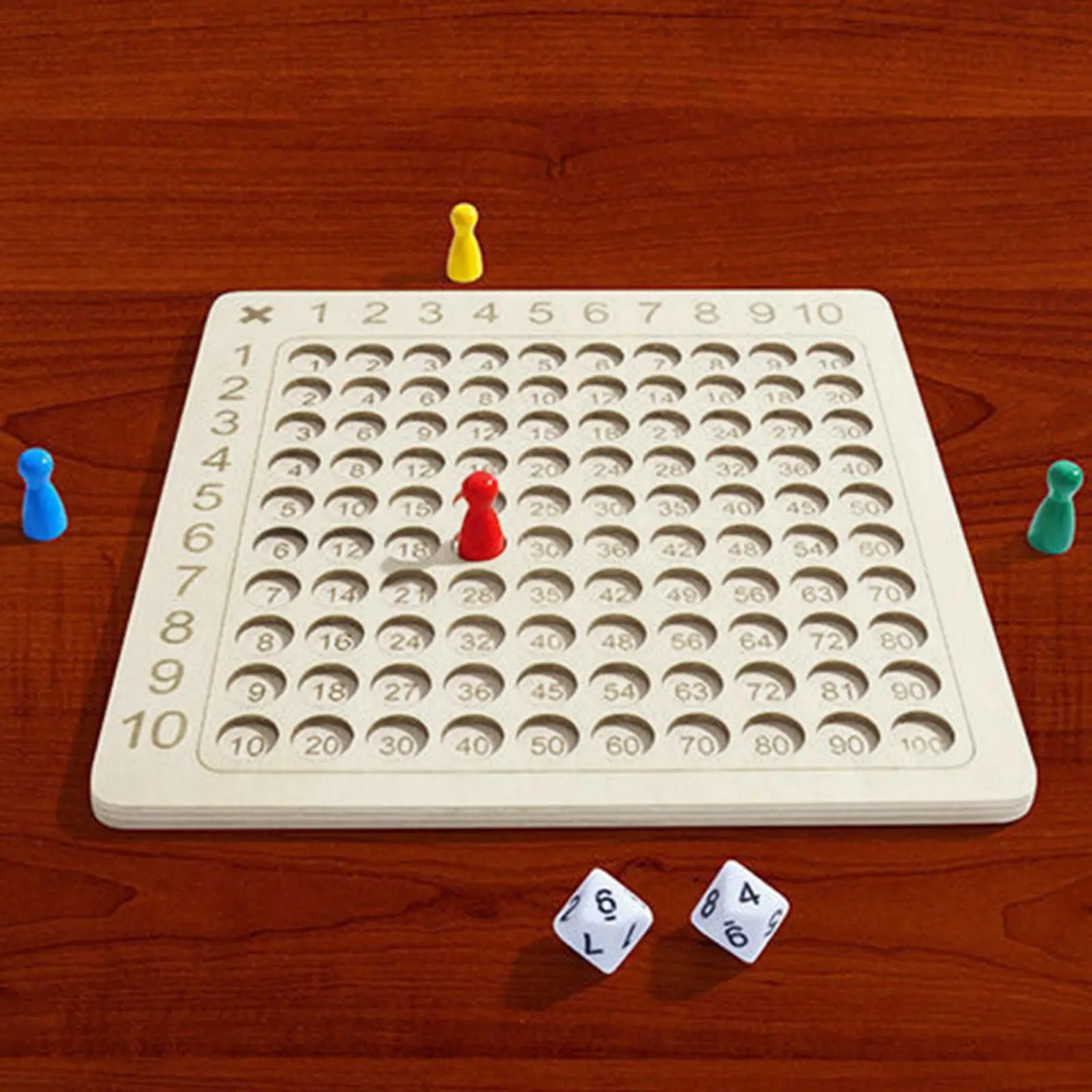 

Number Games Mathematics Educational Multiplication Table Board for Unisex