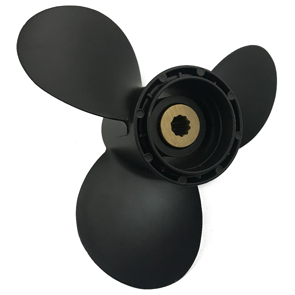 Boat Propeller 9 1/4x9 Fit for Suzuki Outboard DT9.9-15 3 Blades Aluminum Prop 10 Tooth Propel RH OEM NO: 58100-93723-019 9.25x9