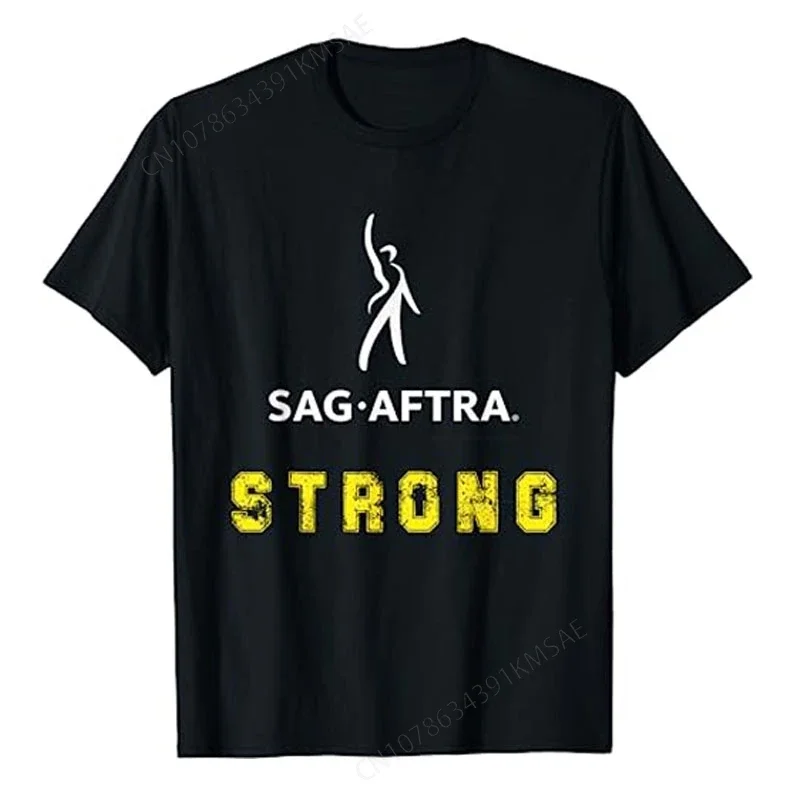 Прочная футболка SAG AFTRA смешные высказки с юмором графическая подставкой модная