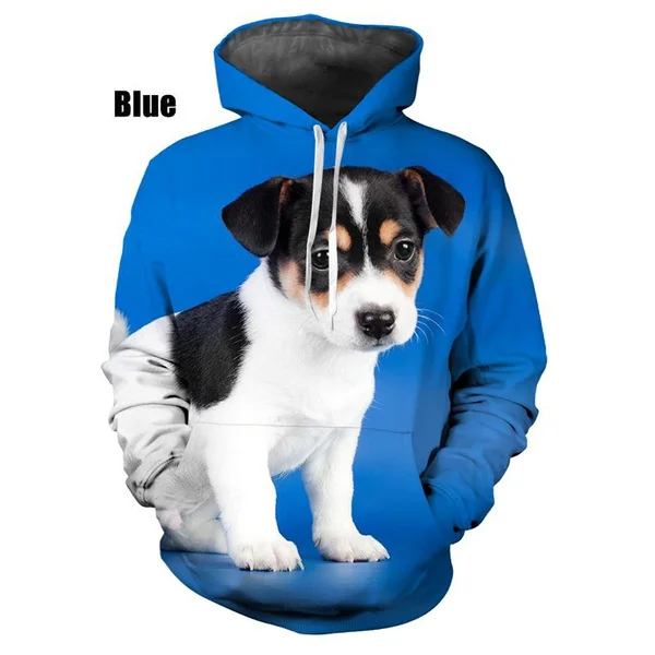 Men/Women Funny Dog Hoodies 3D Printed Men/women Cute Animal Graphic Sweateshirt