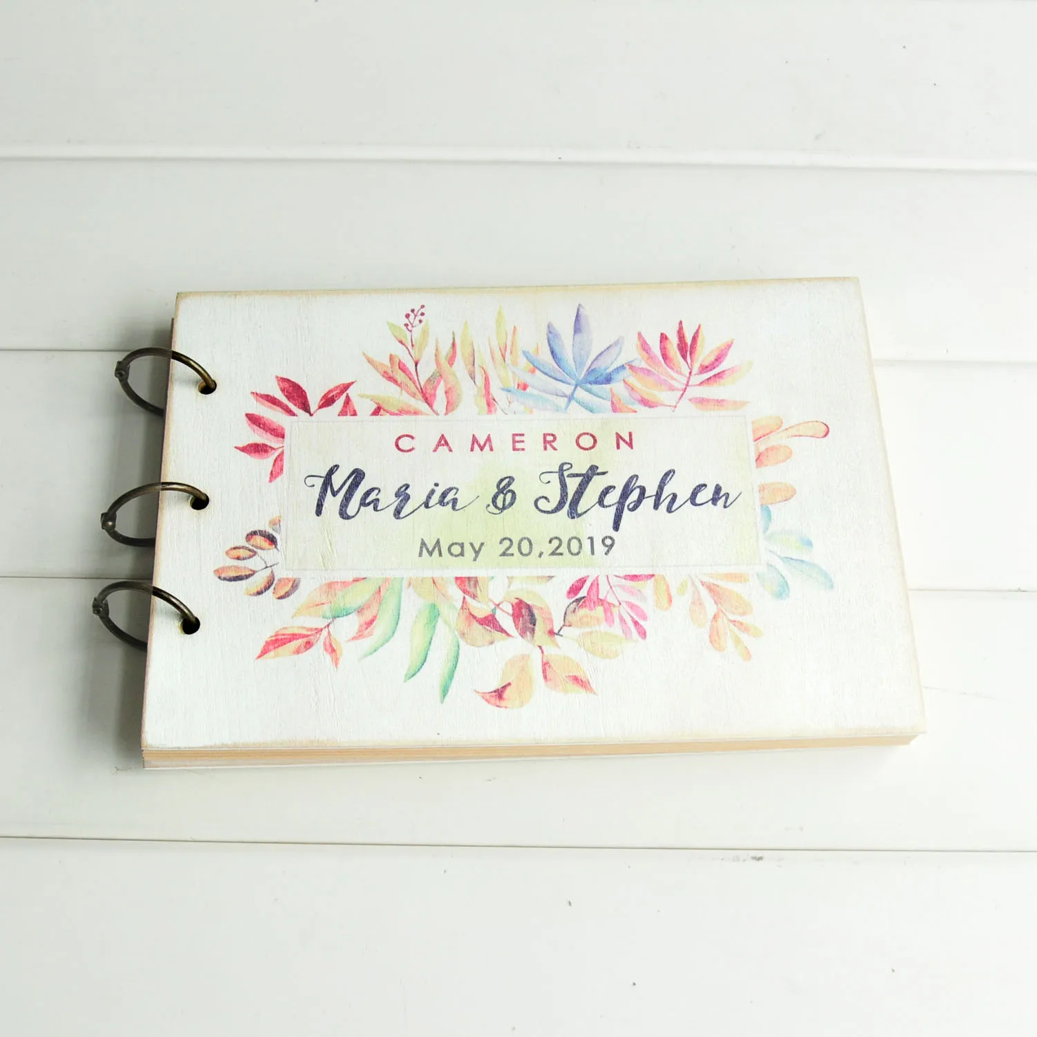 

Custom Wedding Journal Personalized Wedding Guest Book Floral Guestbook Wedding Guestbook Anniversary Gift Bridal Shower Gift